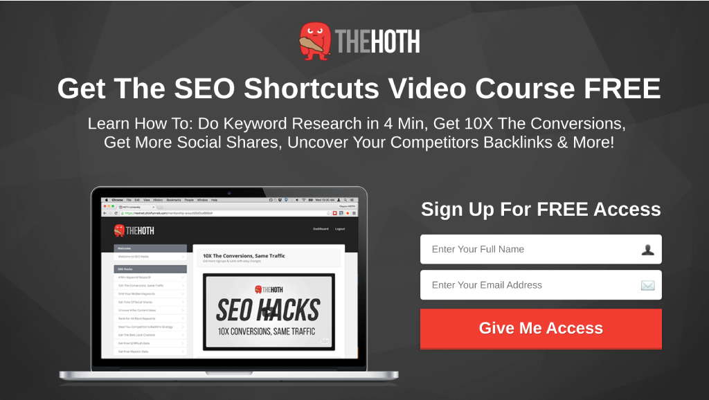thehoth landing page example