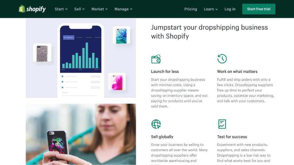 shopify landing page example 2