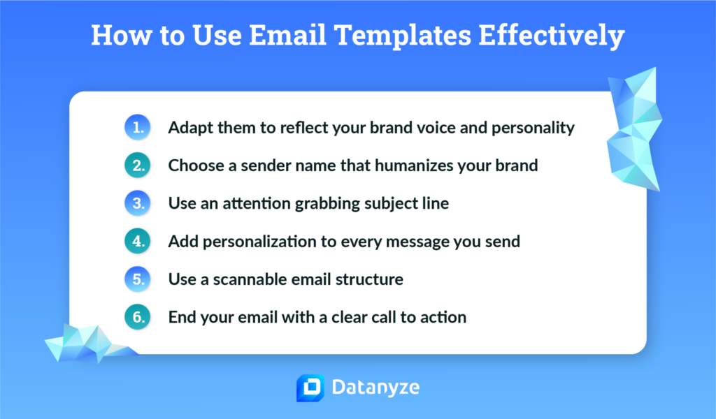 how to use email templates effectively