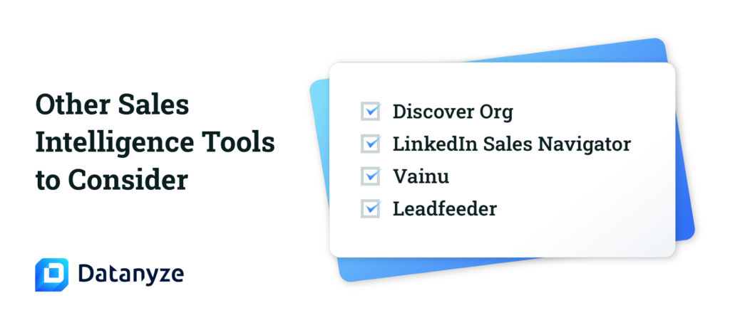other sales intelligence tools to consider