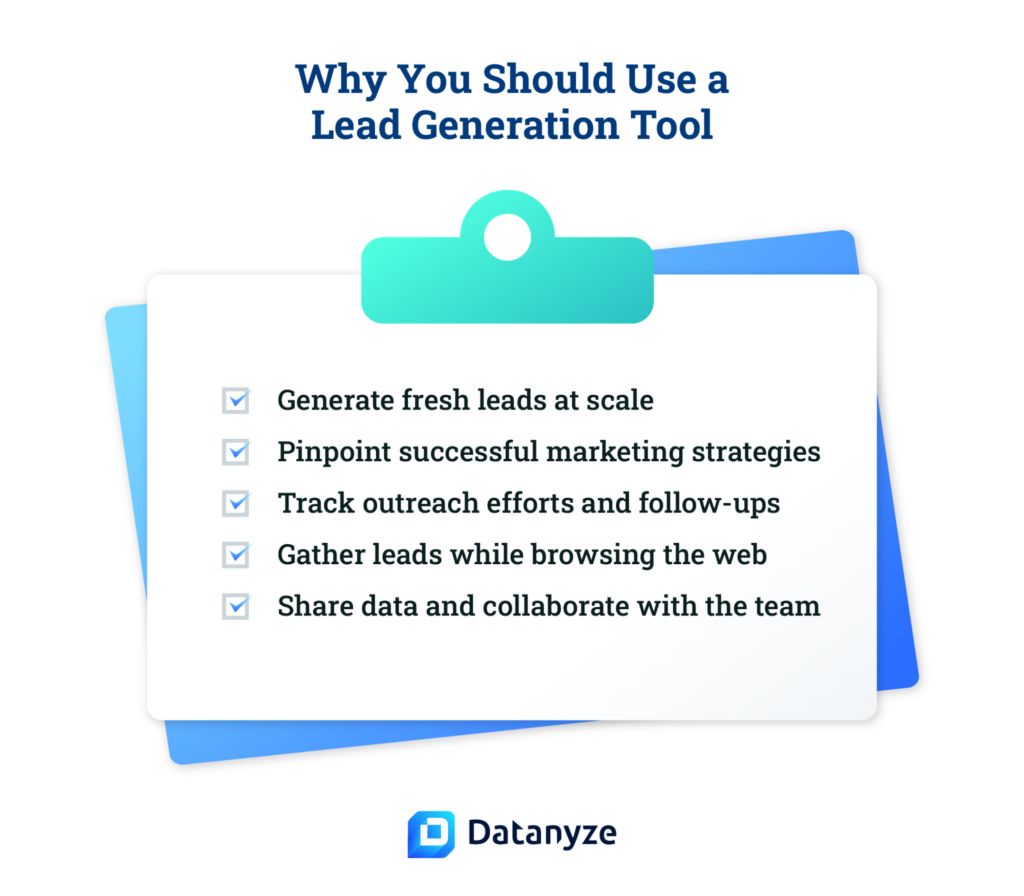 why you should use a lead generation tool