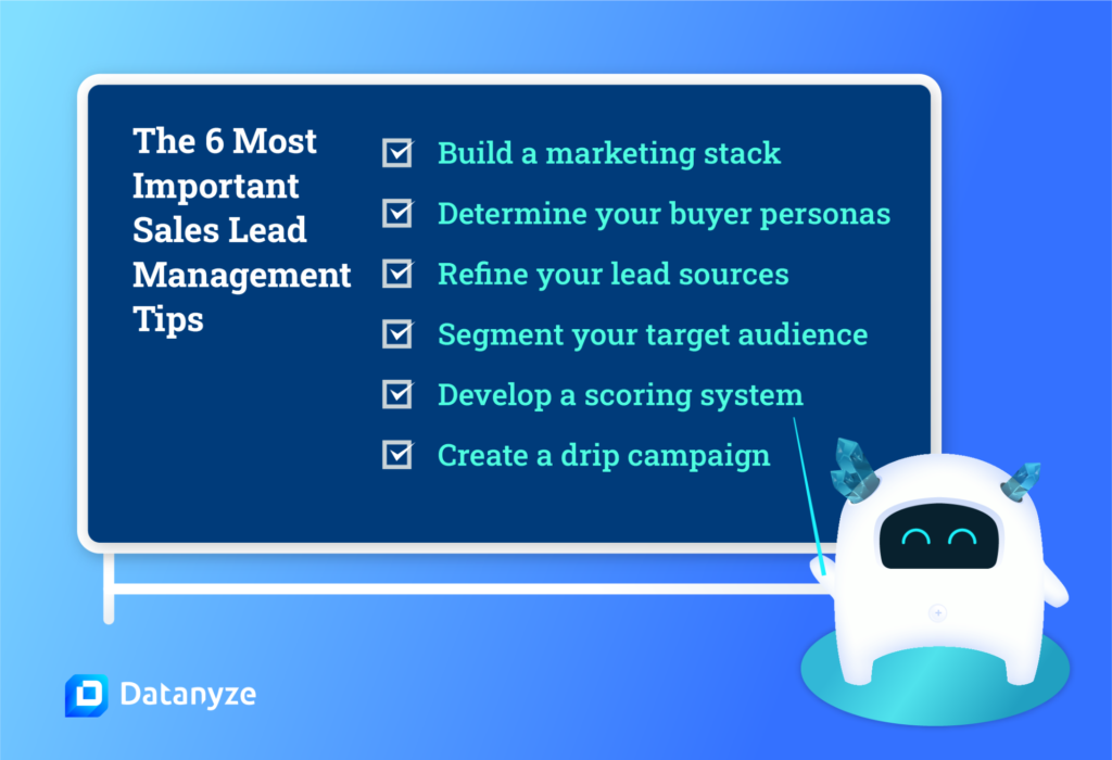 6 sales lead management tips