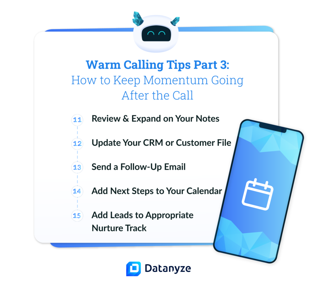 warm calling tips part 3