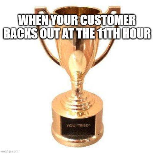 Accepting the Participation Trophy