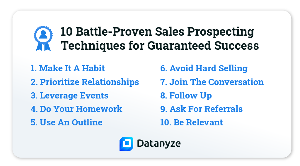 10 of the Best Sales Prospecting Techniques
