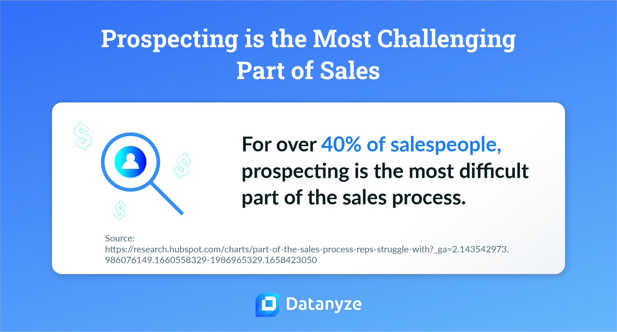 prospecting is the most challenging part of sales