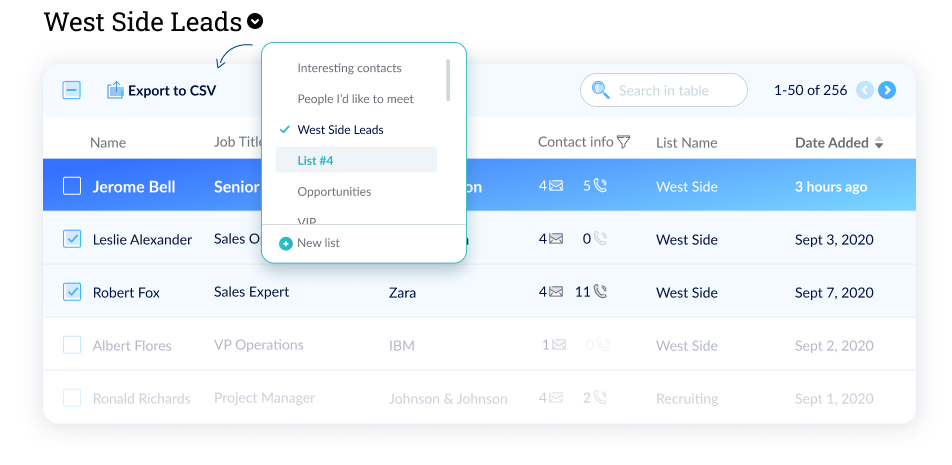 leads dashboard