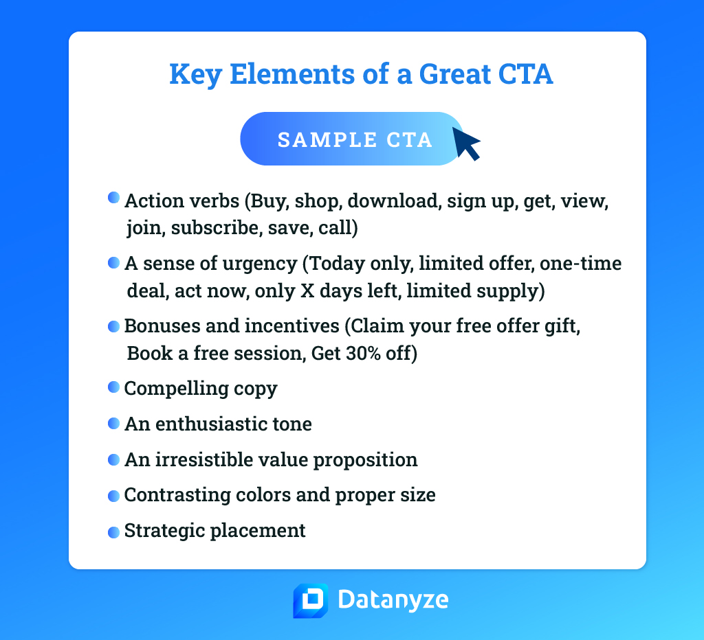 Key elements of a great CTA